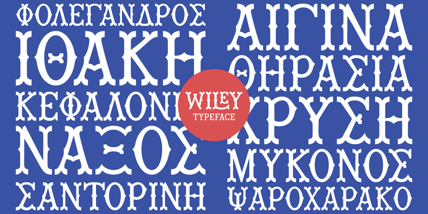 Ejemplo de fuente Wiley Regular